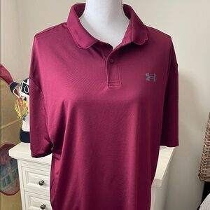 Under Armour Burgundy Polo Shirt